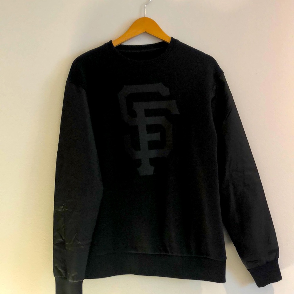 S F Giants black Wright + Dotson sweatshirt jacket